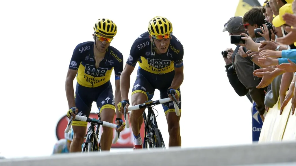 Roman Kreuziger s Albertem Contadorem