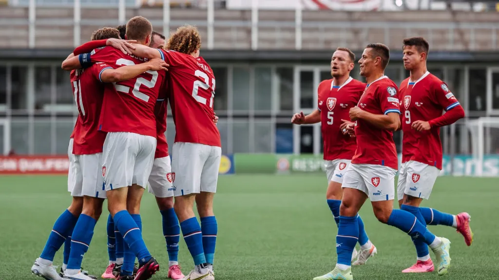 Radost českých fotbalistů