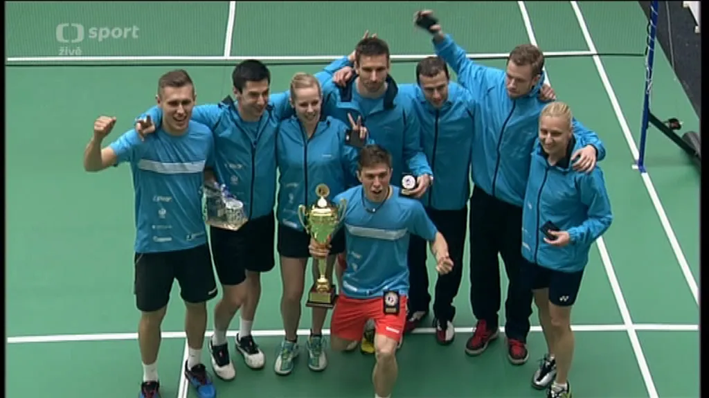 Extraligu družstev vyhráli popáté v řadě badmintonisté Brna-Jehnic