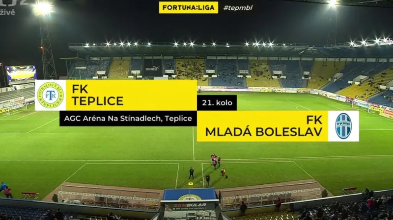 Přenos ČT: Sestřih utkání Teplice - Mladá Boleslav
