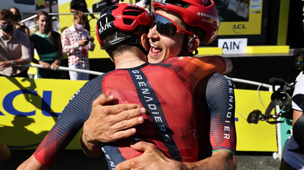 Michal Kwiatkowski a Tom Pidcock