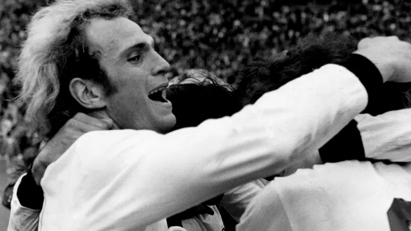 Uli Hoeness v roce 1974, kdy NSR vyhrálo Mistrovství světa ve fotbale