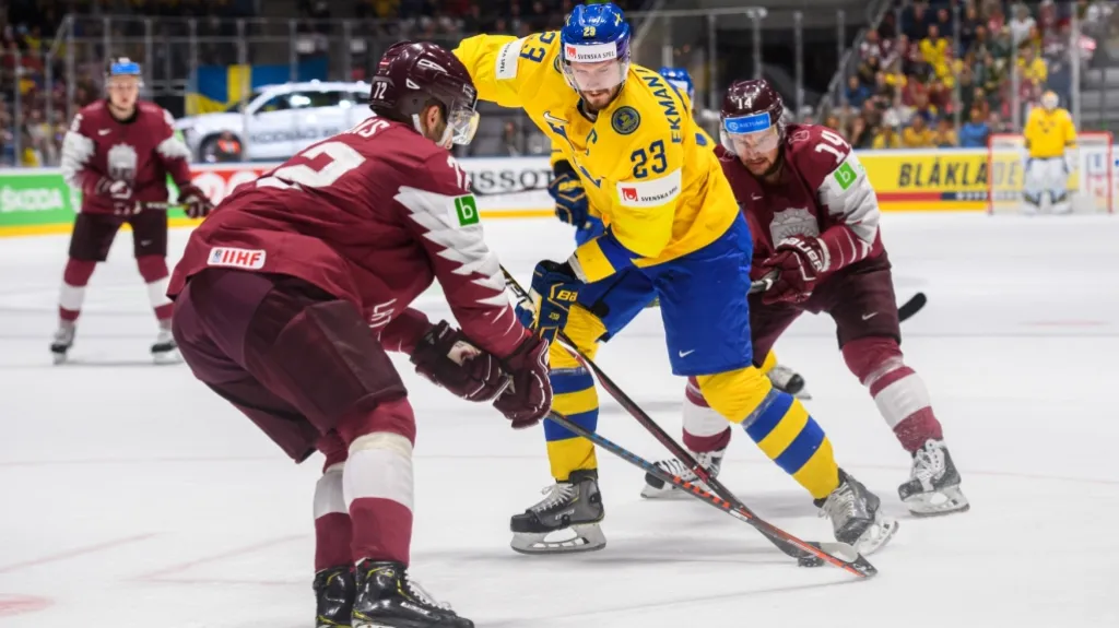 Utkání Švédsko – Lotyšsko