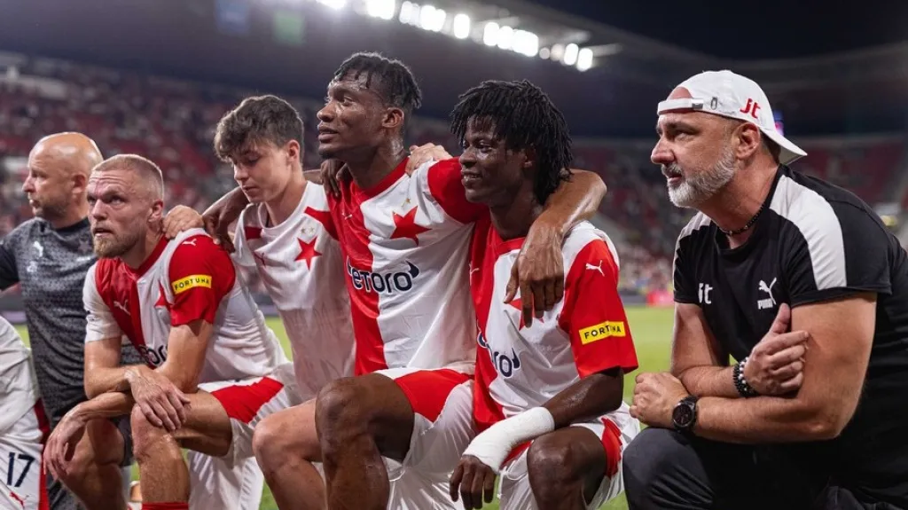 Fotbalisté Slavie Praha