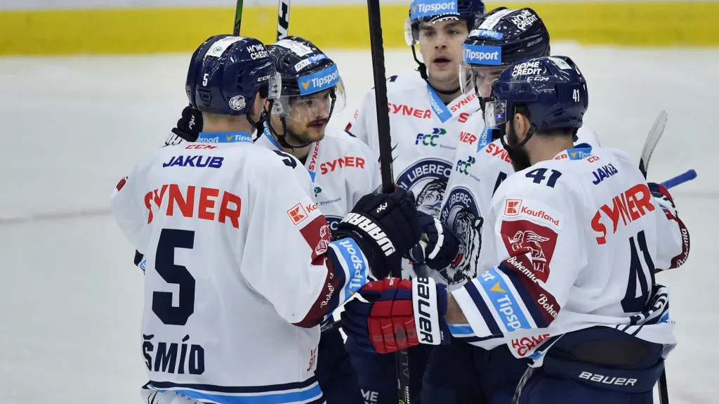 Slavící hokejisté Liberce