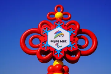 Logo paralympijských her v Pekingu