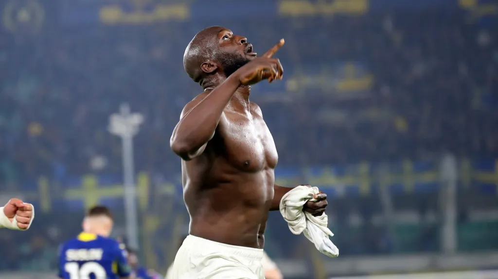 Romelu Lukaku slaví vítěznou branku