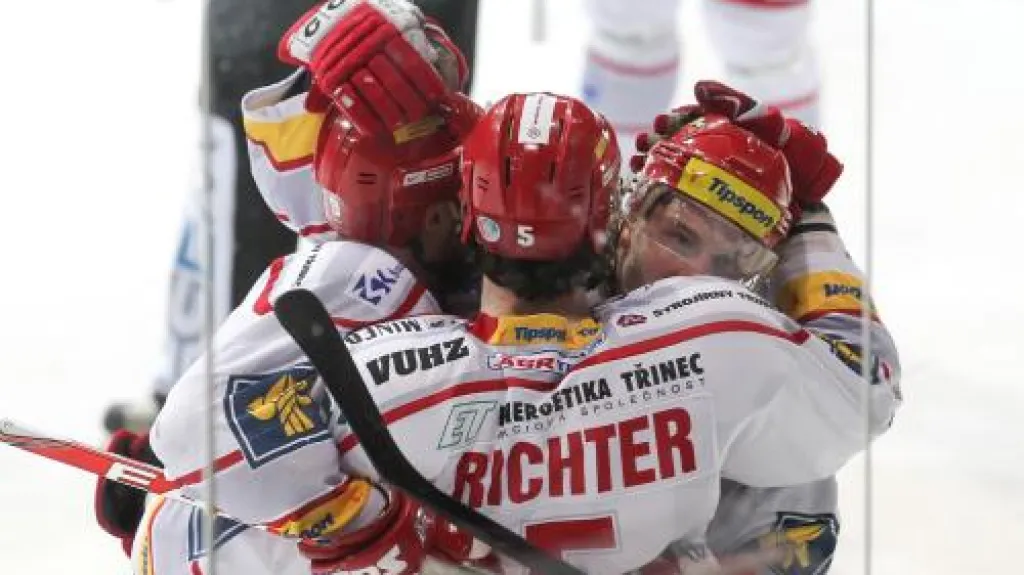 Radost třineckých hokejistů