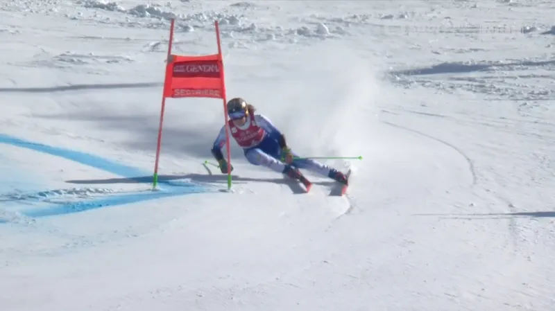 Rozhodující jízdy 2. kola obřího slalomu žen v Sestriere