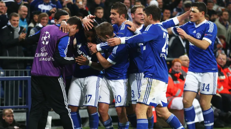 Slavící hráči Schalke