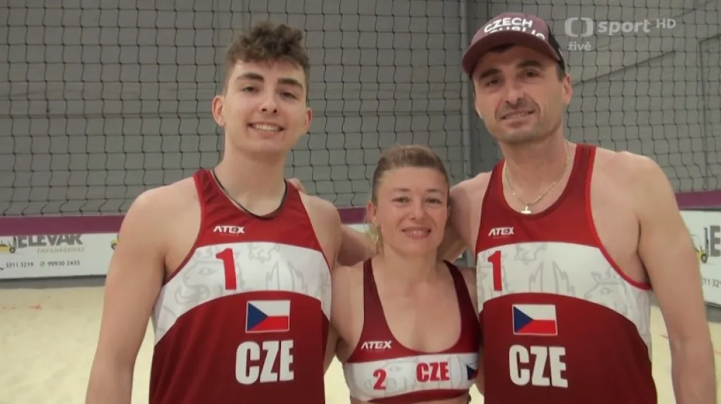 Česko na deaflympiádě reprezentuje celá rodina beachvolejbalistů