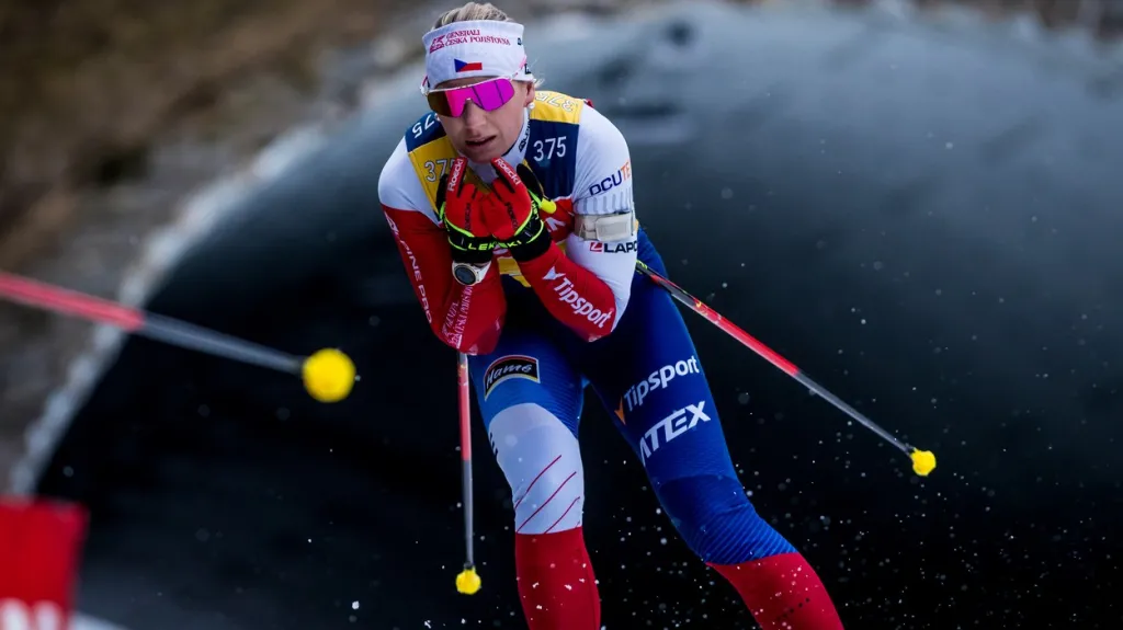 Lucie Charvátová na tratích v Novém Městě na Moravě