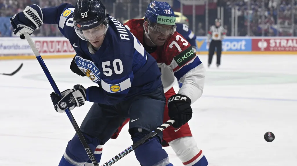 Ondřej Kaše v utkání proti Finsku