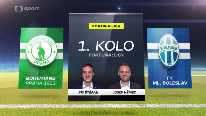 Přenos ČT: Sestřih a ohlasy utkání Bohemians - Mladá Boleslav