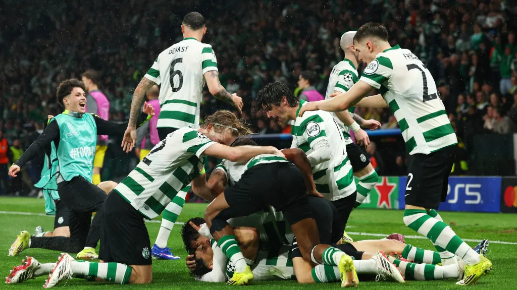 Hráči Sportingu Lisabon porazili Bodö/Glimt 5:0 a jsou ve čtvrtfinále Ligy mistrů