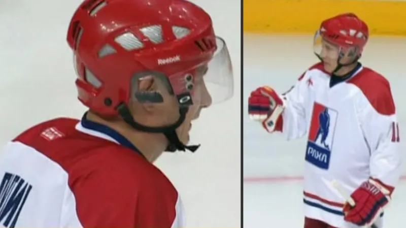 Vladimir Putin jako hokejista