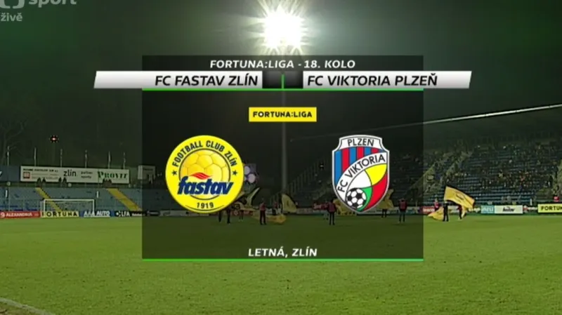 Přenos ČT: Sestřih utkání Zlín – Plzeň