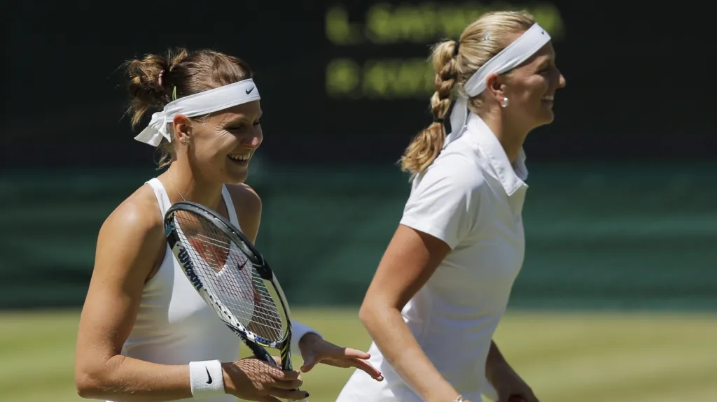 Petra Kvitová s Lucií Šafářovou