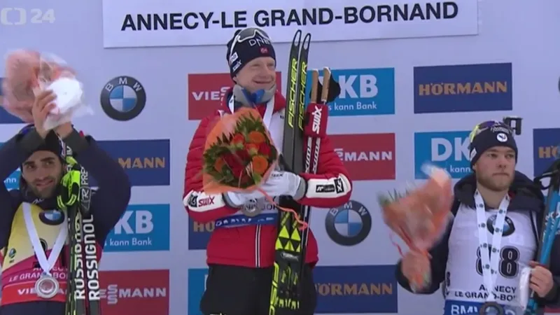Českým biatlonistům sprint v Annecy nevyšel, vyhrál Johannes Bö
