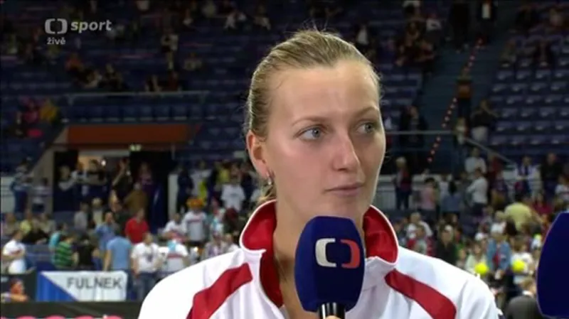 Patra Kvitová hodnotí utkání s Italkou Vinciovou