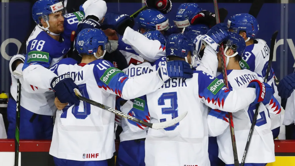 Radost slovenských hokejistů