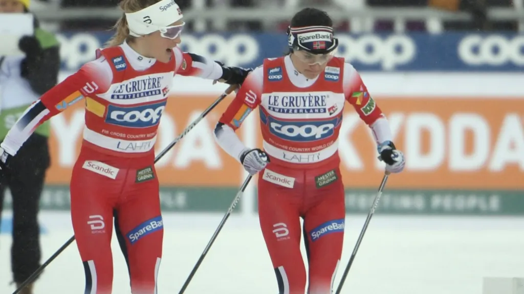 Norské běžkyně na lyžích