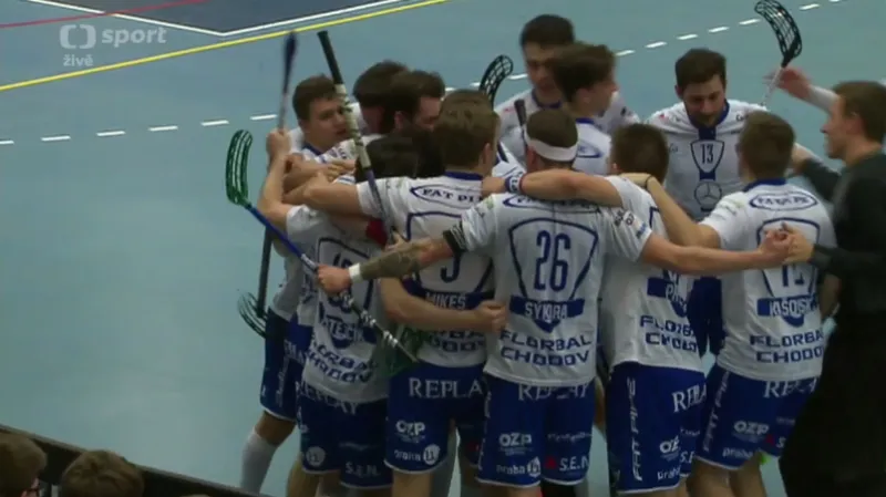 Chodov zdolal florbalisty Vítkovic a přiblížil se jim na bod