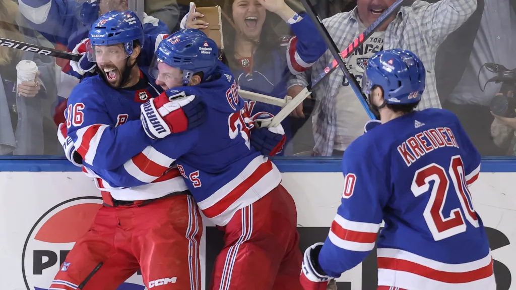 Radost hokejistů Rangers