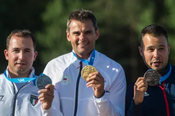 David Kostelecký se zlatou medailí na Evropských hrách