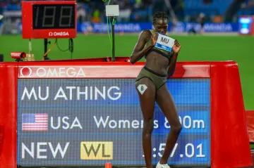 Athing Muová v Římě