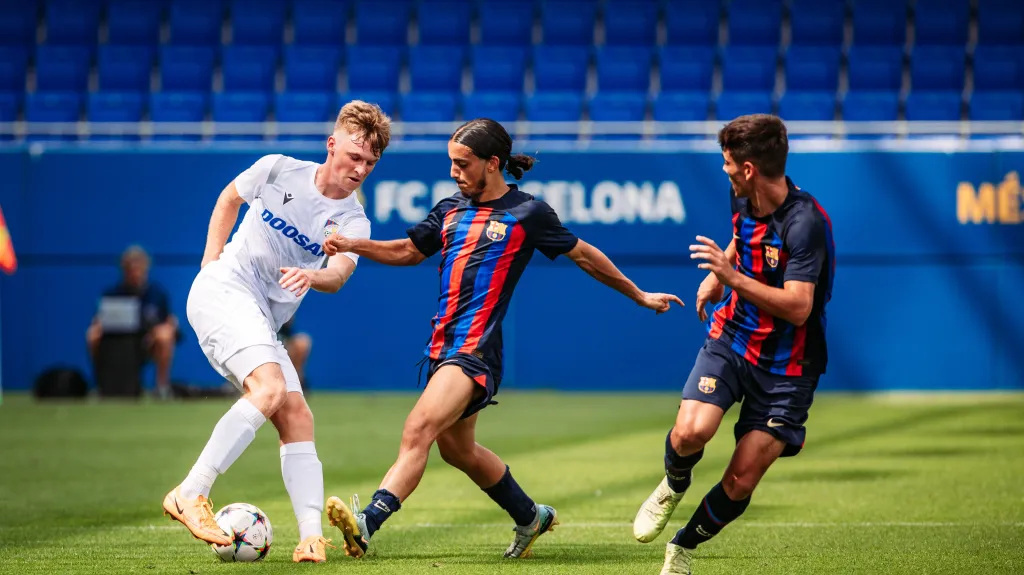 Utkání Barcelona U19 - Viktoria Plzeň U19