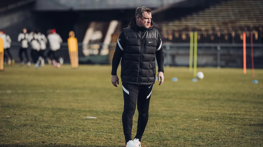 Pavel Vrba na tréninku Sparty