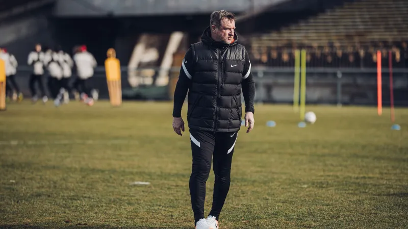 Pavel Vrba na tréninku Sparty