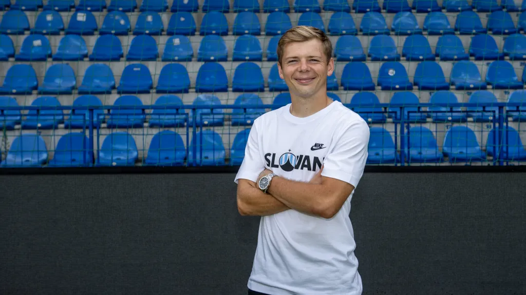 Michal Hlavatý po podpisu kontraktu v Liberci