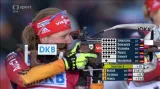 Čtvrtá střelba v hromadném závodě žen v Oberhofu