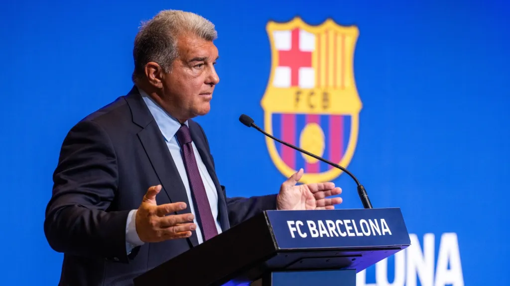 Prezident klubu FC Barcelona Joan Laporta 