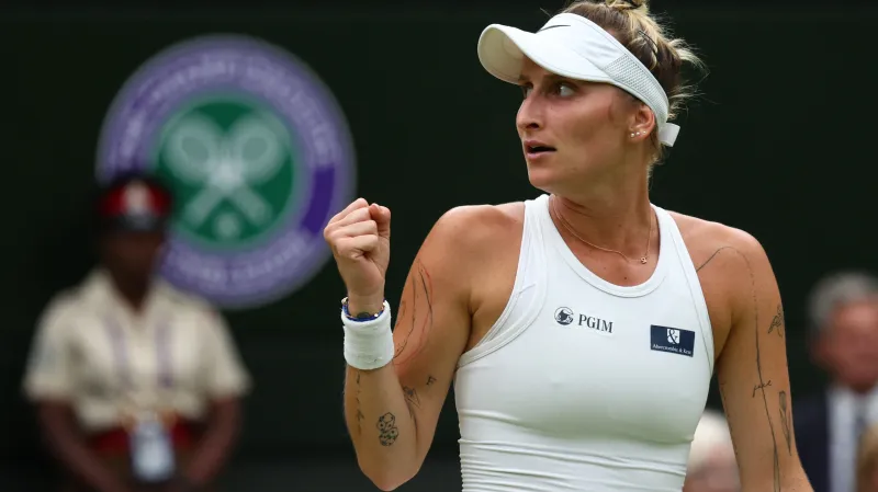 Vondroušová ovládla Wimbledon, Džábirovou zdolala ve dvou setech