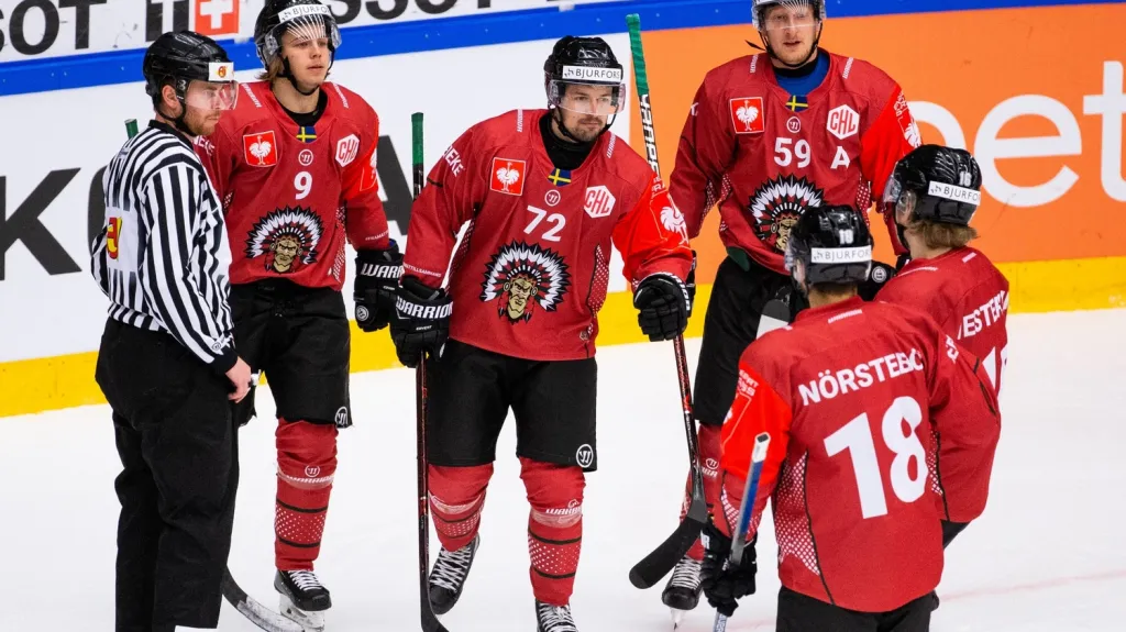 Radost hokejistů Frölundy