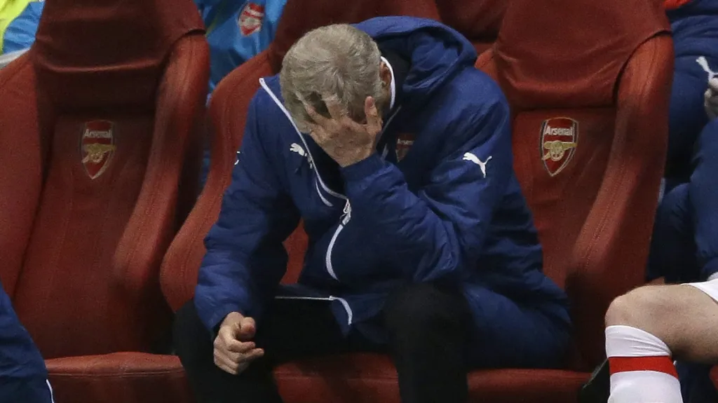 Arséne Wenger s výkonem Arsenal spokojený být rozhodně nemohl