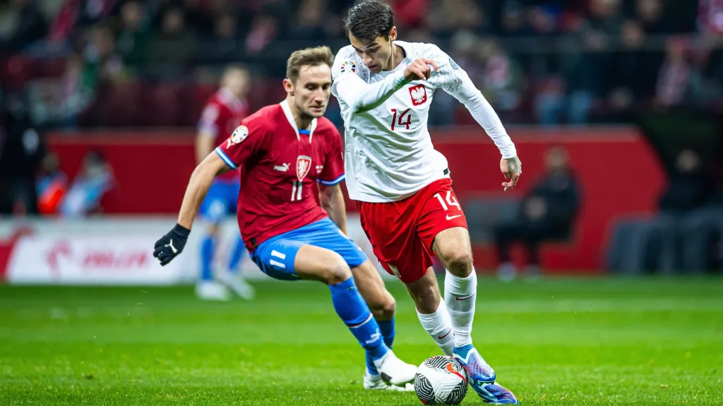Jan Kuchta v utkání s Polskem
