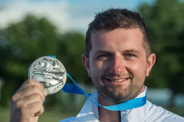 Tomáš Nýdrle se stříbrem z Evropských her