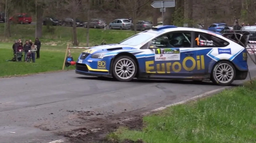 Václav Pech s Petrem Uhlem na Rallye Šumava Klatovy