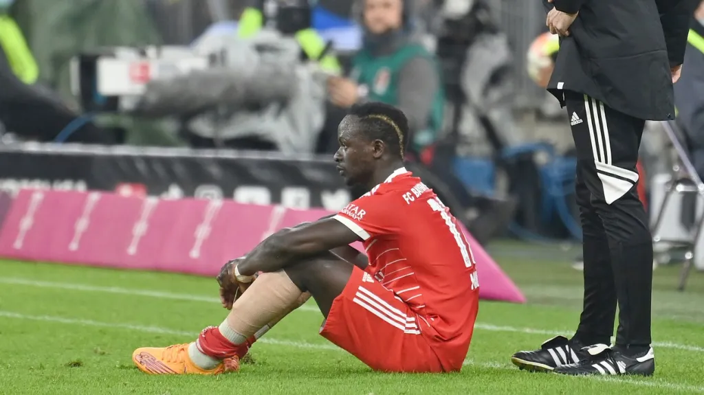Zraněný Sadio Mané z Bayernu Mnichov 