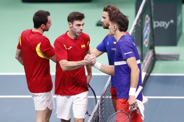 Tomáš Macháč a Jakub Menšík ve čtvrtfinále Davisova poháru