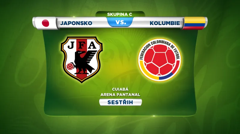 Sestřih utkání Japonsko - Kolumbie