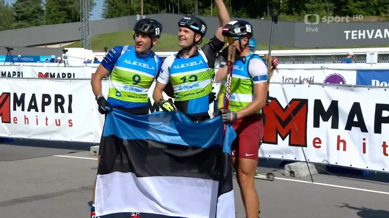 Závěr závodu s hromadným startem se stříbrným Marečkem