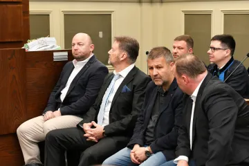 Zleva Tomáš Grímm, Roman Berbr, Michal Káník, Roman Rogoz