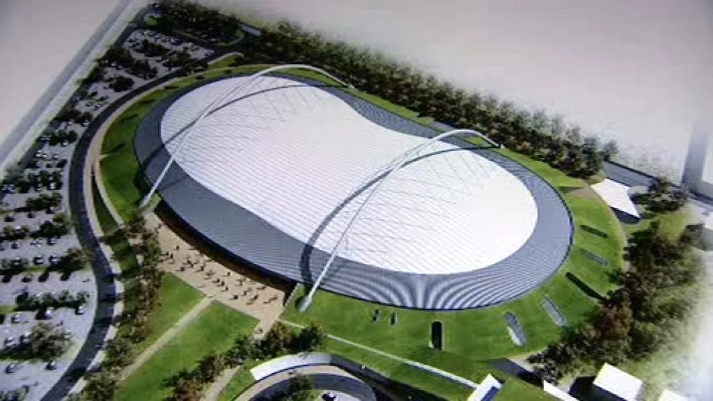 Model plánované bruslařské dráhy u Velkého Oseku