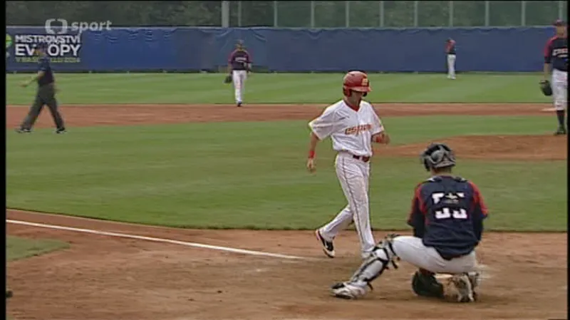 Sestřih utkání baseballového ME Česko - Španělsko