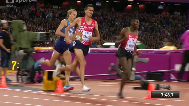 Finále závodu na 3000 metrů překážek mužů